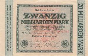 20 Milliarden Mark ro.115b WK